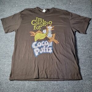 NWT I'm Cuckoo For Coco Puffs Cereal Brown T-Shirt -‎ Size XXL 2XL